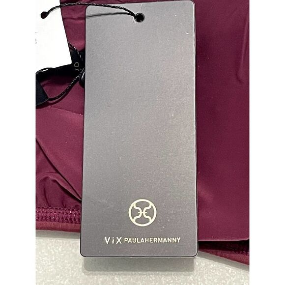 Vix Paula Hermanny Lola Polka‎ Dot Basic Bandeau D Cup Strapless Bikini Swim Top - Picture 11 of 16